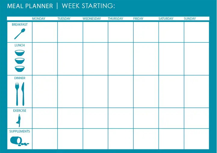 28 Useful Printable Monthly Meal Planners Kitty Baby Love