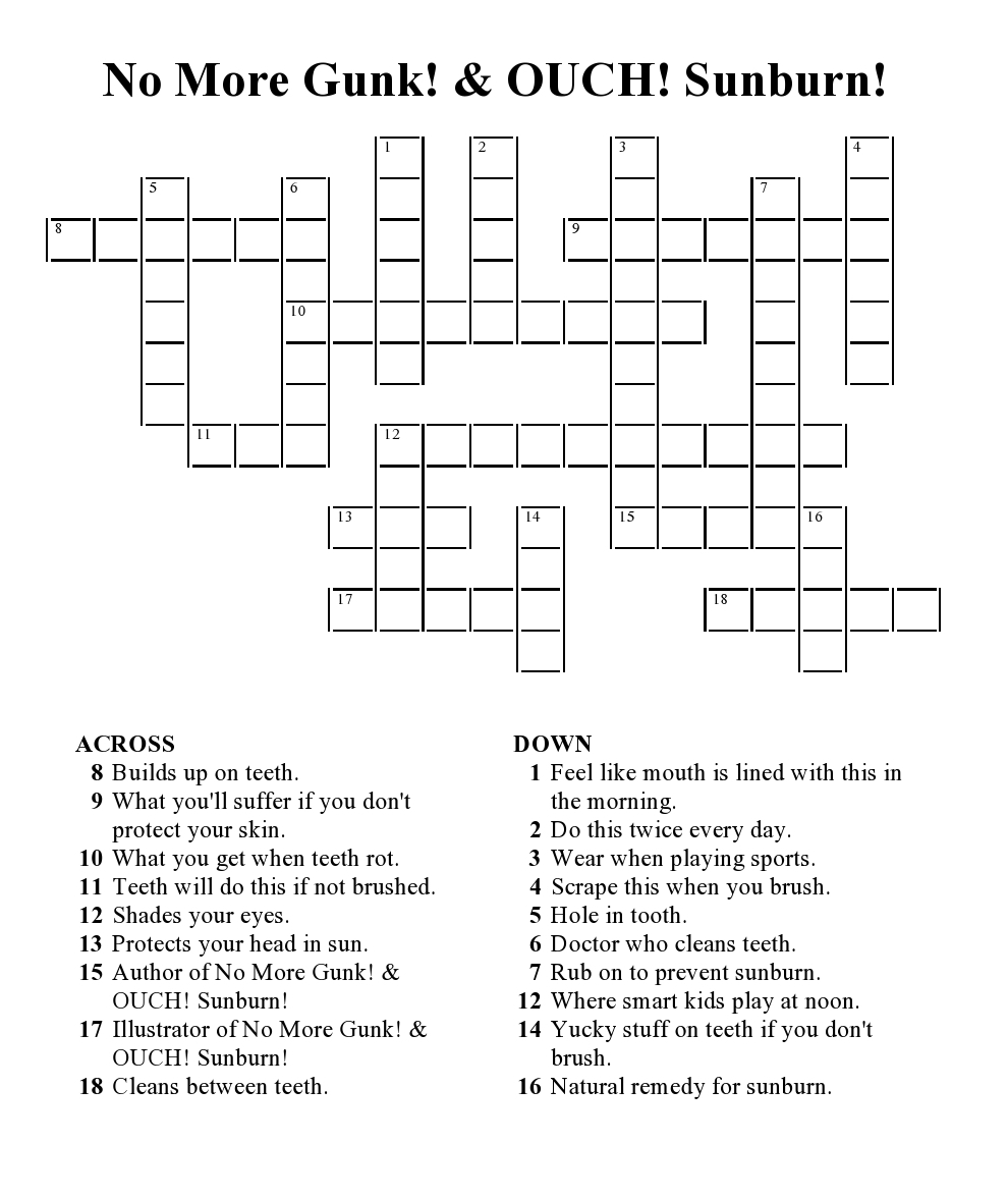 6 Mind Blowing Summer Crossword Puzzles Kitty Baby Love