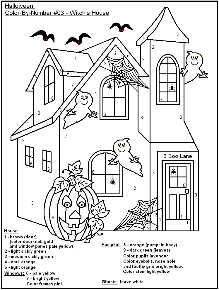 Halloween Color By Numbers Printable Get Your Hands On Amazing Free Printables 