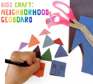 Kids Craft Tutorial Neighborhood Geoboard