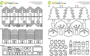 Neighborhood Geoboard Template