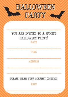 Printable Costume Party Invitations 10