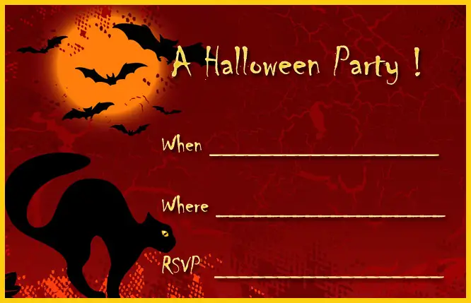 Invitations Templates Halloween 4