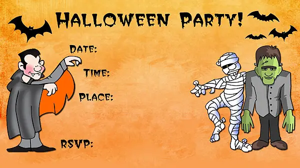 Free Printable Scary Halloween Invitations