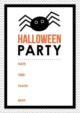 printable halloween invitations templates