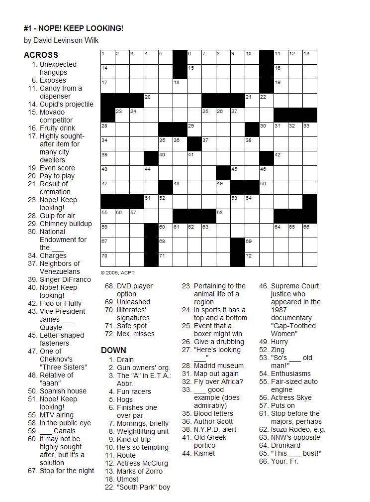 crosswords puzzles online