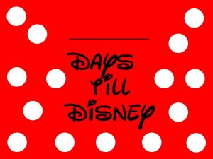 Disney Countdown Calendar Printable