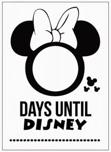 Disney Countdown Calendar Template