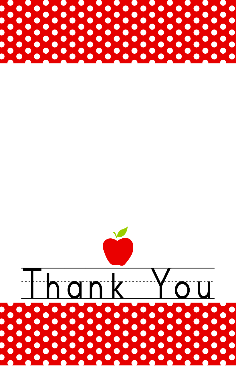Free Printable Thank You Cards For Head Start Teachers