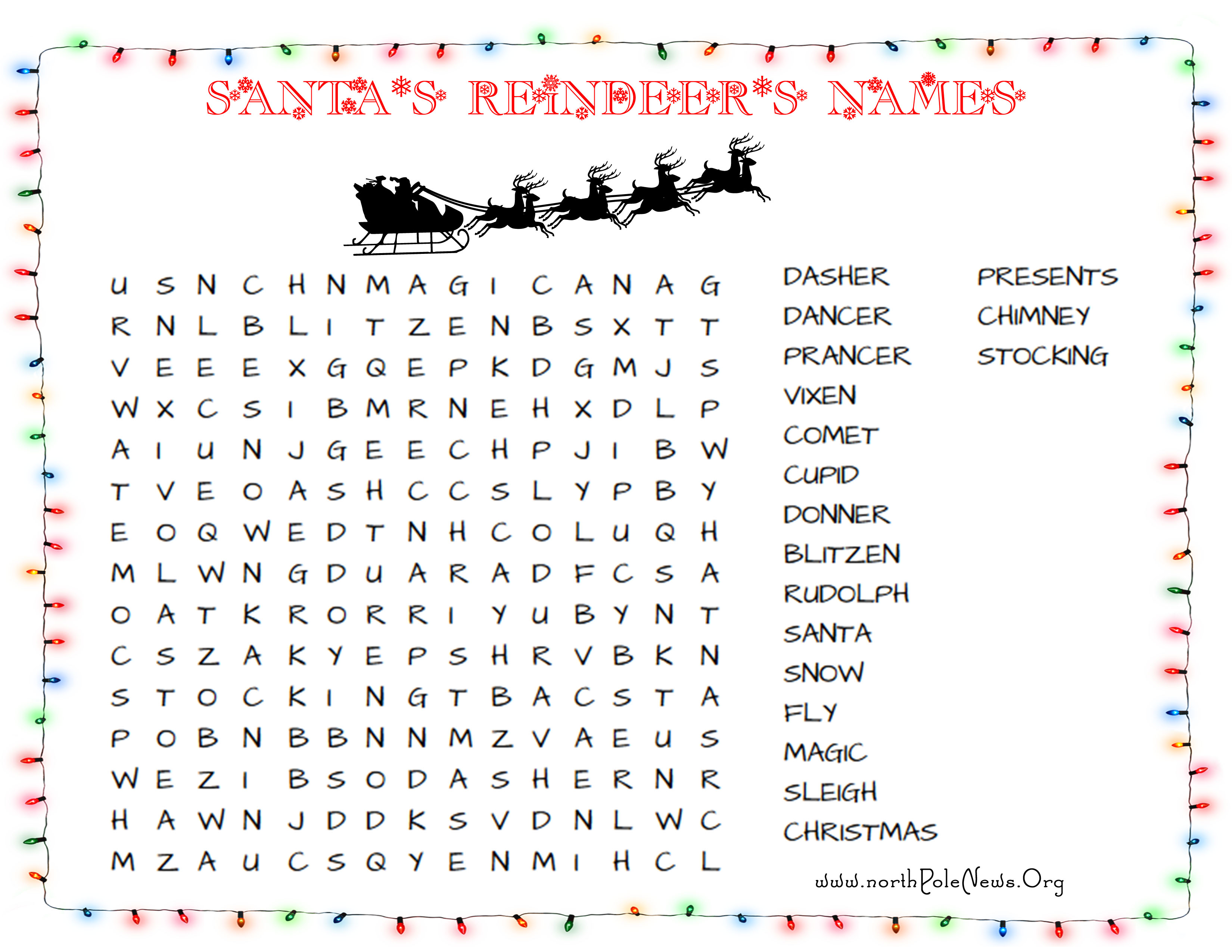 36 Printable Christmas Word Search Puzzles Kitty Baby Love