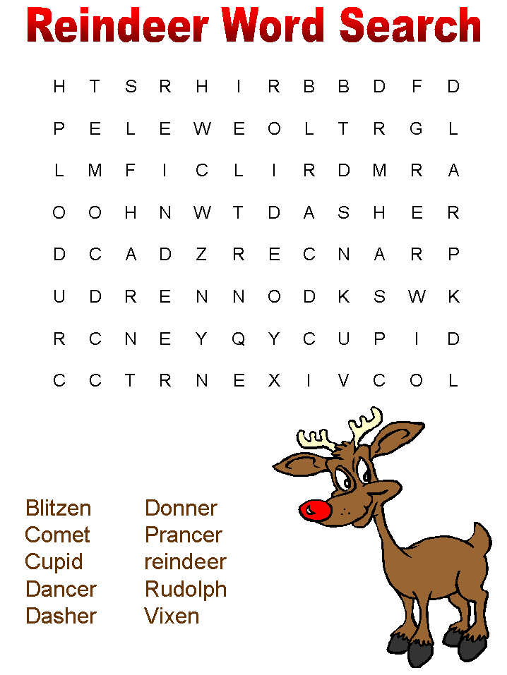 36 Printable Christmas Word Search Puzzles - Kitty Baby Love