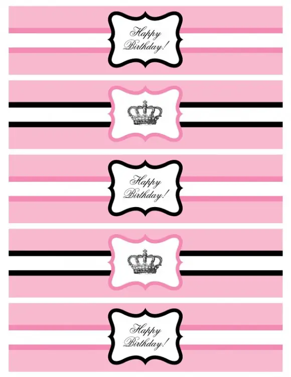 22 Custom Printable Water Bottle Labels | KittyBabyLove.com