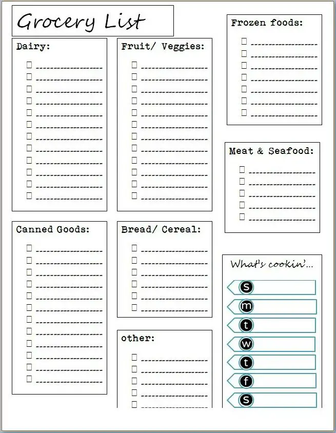 28 free printable grocery list templates kitty baby love