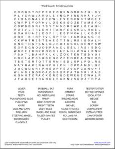 Easy Science Word Search