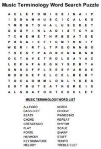 Music Word Search