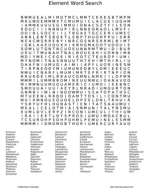 free printable science word search puzzles