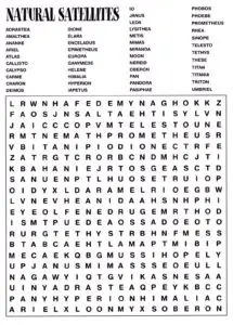 Printable Science Word Search