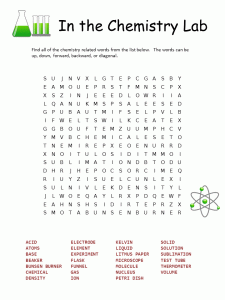 Its Elemental Word Search