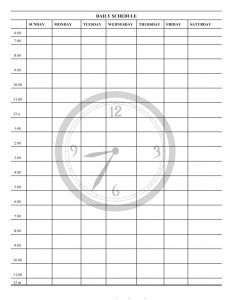 Printable Daily Planner Template