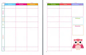 Simple Daily Planner Template