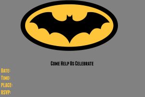 Batman Birthday Invitations Templates