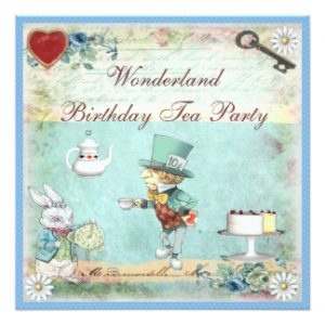 Disney Mad Hatter Tea Party Invitations