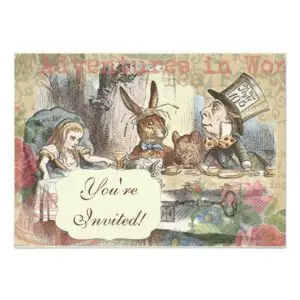 Free Printable Alice in Wonderland Tea Party Invitations