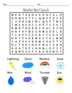 Weather Word Search