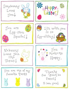 Cute Easter Gift Tags