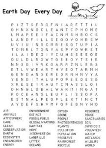 Earth Day Word Search