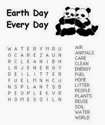 Earth Day Word Search Puzzle