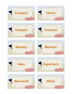 Halloween Gift Tags Templates