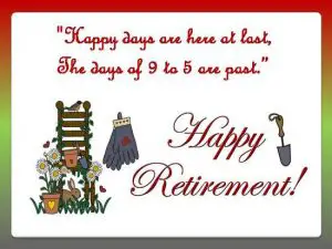 Retirement Message Card