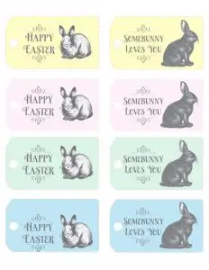 Vintage Easter Gift Tags