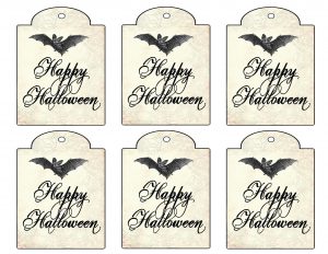 Vintage Halloween Gift Tags