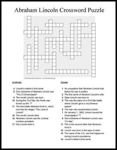 Free Civil War Crossword Puzzles