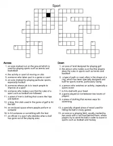 Free Sports Crossword Puzzles