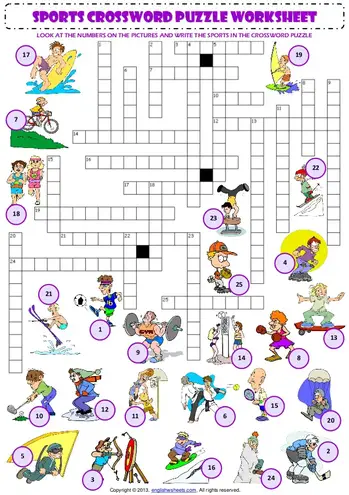 14 sports crossword puzzles kitty baby love
