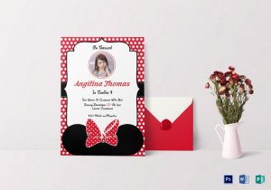 Birthday Minni-mouse Invitation