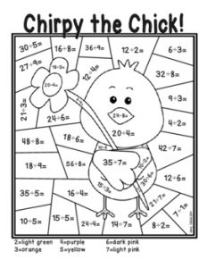 Division Color by Number