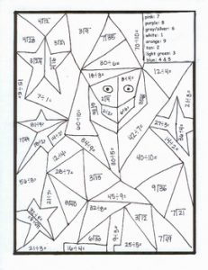 Division Color by Number Free