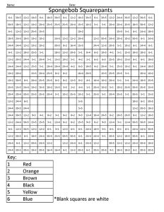 Division Color by Number Grade 4