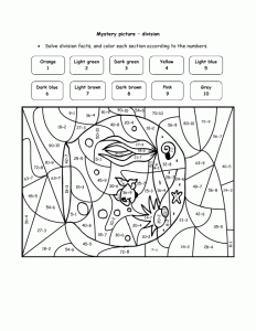 Easy Division Color by Number