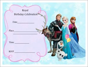 Free Frozen Birthday Invitations