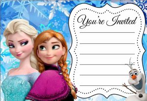 Frozen Birthday Invitation Template