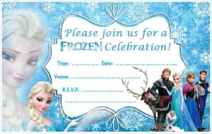 Frozen Birthday Invitations