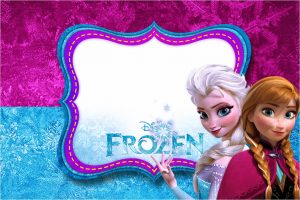 Frozen Party Invitation Template