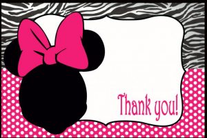 Minnie Mouse 1st Birthday Personalized Invitations