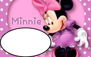Minnie Mouse Photo Birthday Invitations