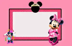 Personalized Minnie Mouse Birthday Invitations